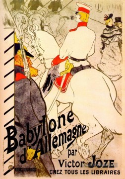 babylon allemand par victor joze Toulouse Lautrec Henri de Peinture à l'huile